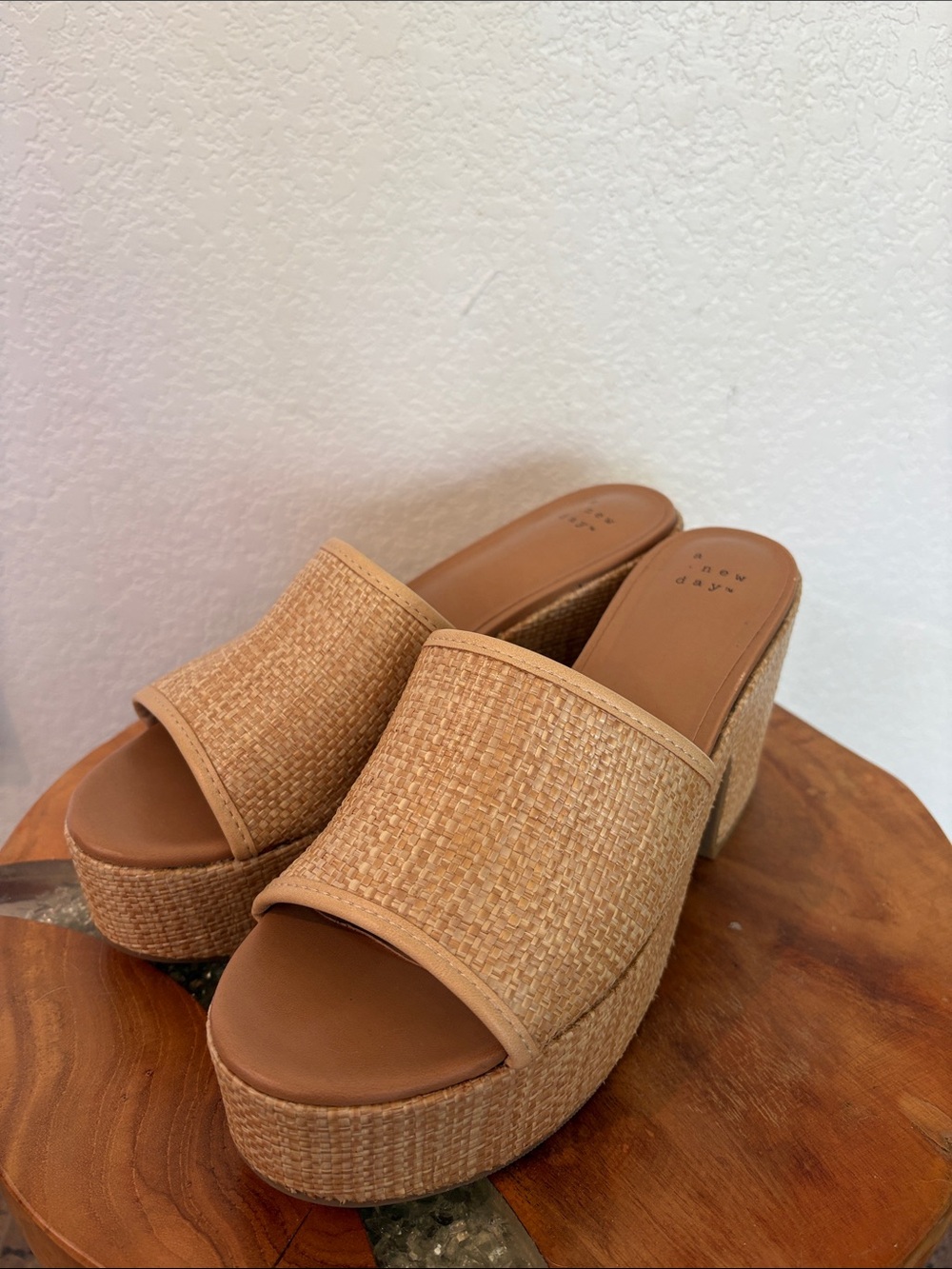 Target Natural Woven Platform Slide Sandals - Tan - Picture 4 of 4
